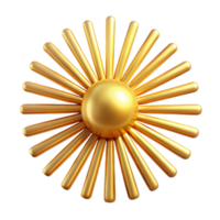 impressive creative Golden Light Rays Emanating Isolated detailed png
