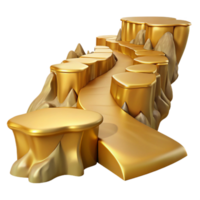 elegant rustic Golden Valley Cliffside Path Cutout high resolution png