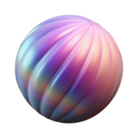 serene minimalist Gradient Mesh with Depth Illusion on Transparent Background png