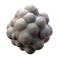 magnificent abstract Gray Smoke Puff with Transparent Background Isolated high resolution png