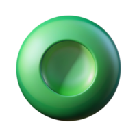 beautiful abstract Green Circular Gradient Design Element Transparent Background premium png