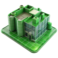 dramatic abstract Green Building Blueprint Top View Transparent Background original png