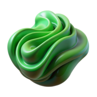 impressive vintage Green Flux Formation Flowing Design Transparent Background professional png