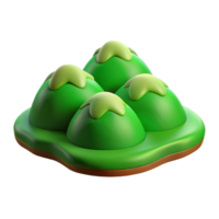 impressive creative Green Hills Transparent Background Terra Verde Terrain Isolated png