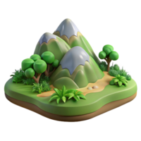 magnificent rustic Green Terrain Isolated Terra Verde Landscape Top View premium png