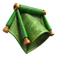 magnificent abstract Green Terraverde Tapestry Fragment Isolated premium png