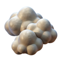 elegant vintage Group of Nimbus Clouds Cutout Isolated Element authentic png