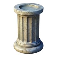 wonderful traditional Grungy Concrete Pillar Texture Light Gray Cutout Element high quality png