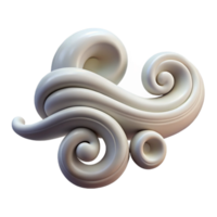 impressive minimalist Gusting Wind Effect Cutout Abstract Swirls Isolated high resolution png