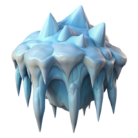 impressive abstract Ice Cave Stalactites Transparent Background Isolated professional png