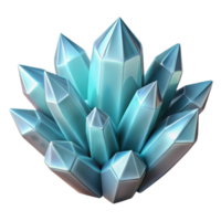 elegant minimalist Ice Crystal Cluster Isolated on Transparent Background White Frost high resolution png