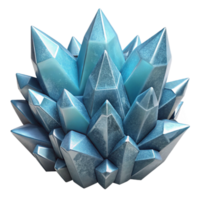 elegant modern Ice Crystal Structure Isolated Detailed Texture authentic png