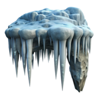 extraordinary creative Icicles Hanging in Gelid Grotto Transparent authentic png