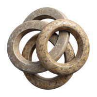 extraordinary abstract Intersecting Circles with 3d Effect Cutout premium png
