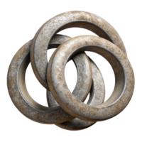 wonderful rustic Intersecting Circles with 3d Effect Cutout exclusive png