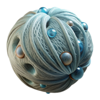 serene modern Intricate Silk Threads with Dew Isolated Cutout original png