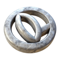 serene modern Invisible Bond Symbol Cutout with Soft Glow Effect original png
