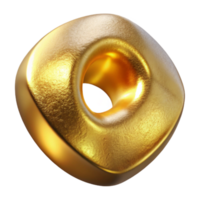 wonderful abstract Invisible Force Field Shimmering Gold Cutout original png