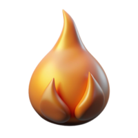 elegant rustic Isolated Flame with Soft Shadow Cutout high quality png