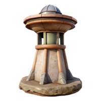 elegant abstract Isolated Terraform Tower with Detailed Surface Texture exclusive png