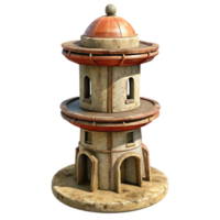 extraordinary minimalist Isolated Terraform Tower with Detailed Surface Texture high resolution png