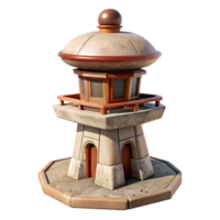 magnificent modern Isolated Terraform Tower with Detailed Surface Texture authentic png