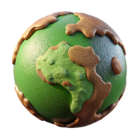 dramatic minimalist Isolated Terra Verde Terrain with Detailed Texture professional png