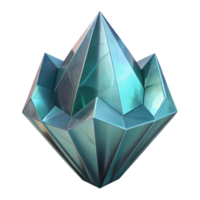impressive rustic Lab Grown Crystal Isolated Clear Facets Geometric Shape png