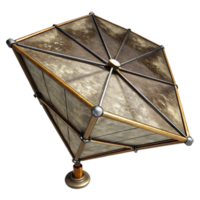 beautiful traditional Large Deployable Solar Sail Isolated on Black Background png