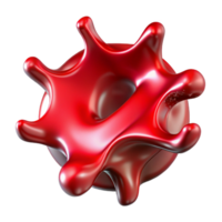 vibrant artistic Liquid Metal Splash Cutout on Transparent Background authentic png