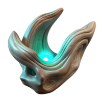 extraordinary artistic Luminescent Driftwood Abstract Shape Isolated premium png