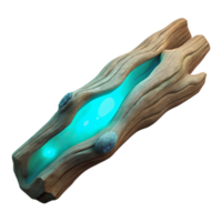 impressive artistic Luminescent Driftwood Fragment Top View Cutout exclusive png
