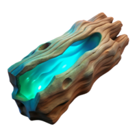 wonderful creative Luminescent Driftwood Fragment Top View Cutout premium png
