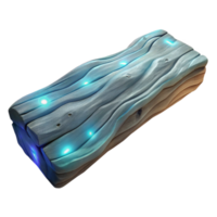 serene abstract Luminescent Driftwood Plank Cutout Weathered Texture original png