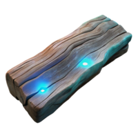 vibrant modern Luminescent Driftwood Plank Cutout Weathered Texture professional png