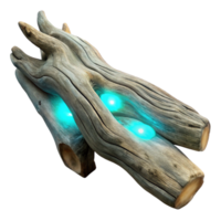 impressive artistic Luminescent Driftwood Studio Shot Transparent Background original png