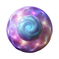 stunning abstract Luminous Cartwheel Nebula Isolated with Soft Glow original png
