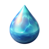 magnificent abstract Luminous Water Isolated with Soft Blue Glow original png