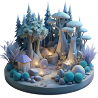 wonderful contemporary Lyrax Luminance Forest Creature Cutout Front View premium png