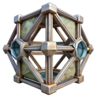 impressive abstract Machine Fabricated Structure Isolated Geometric Form Transparent Background high resolution png