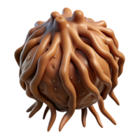 beautiful minimalist Machine Grown Root System Isolated Brown Fibrous Structure authentic png