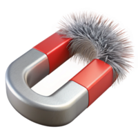 elegant abstract Magnetic Field Lines Iron Filings Isolated professional png