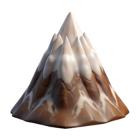 magnificent vintage Majestic Mountain Peak Cutout with Clear Shadows authentic png