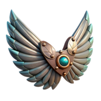 stunning classic Mechanical Bird Wings with Feathers Transparent Background original png
