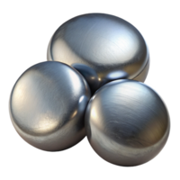 stunning rustic Metallic Circles with Reflective Surface Isolated png