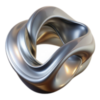 wonderful rustic Metallic Fluid Ribbon Cutout Bottom View detailed png