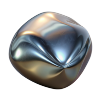 extraordinary minimalist Metallic Surface Distorted Reflection Isolated high quality png
