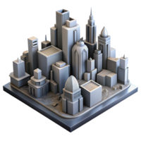 stunning abstract Metropolis in Shadows with Transparent Background high quality png