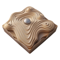 wonderful rustic Minimalist Topographic Map Design Cutout Isolated Element premium png