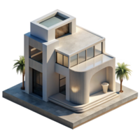 impressive creative Modern Architecture with Shadow Play Cutout premium png
